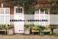 合肥建站公司seo（合肥网站建设公司排名）