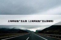 上海网站推广怎么做（上海网站推广怎么做赚钱）