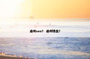通州seo？ 通州楼盘？