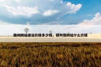赣州网站建设价格多少钱，赣州做网站什么价格