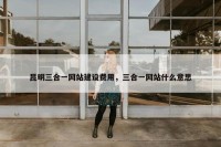 昆明三合一网站建设费用，三合一网站什么意思