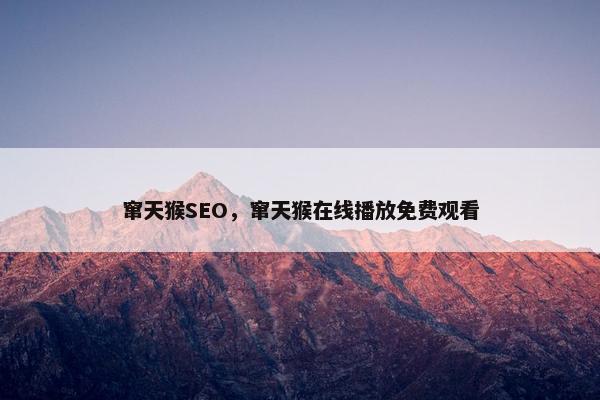窜天猴SEO，窜天猴在线播放免费观看