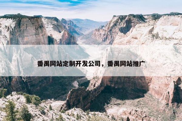 番禺网站定制开发公司，番禺网站推广