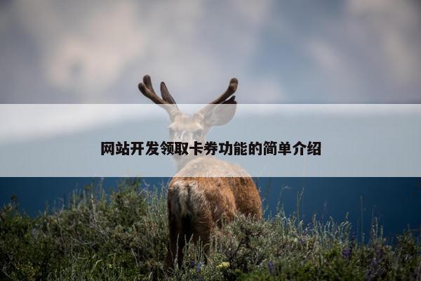 网站开发领取卡券功能的简单介绍