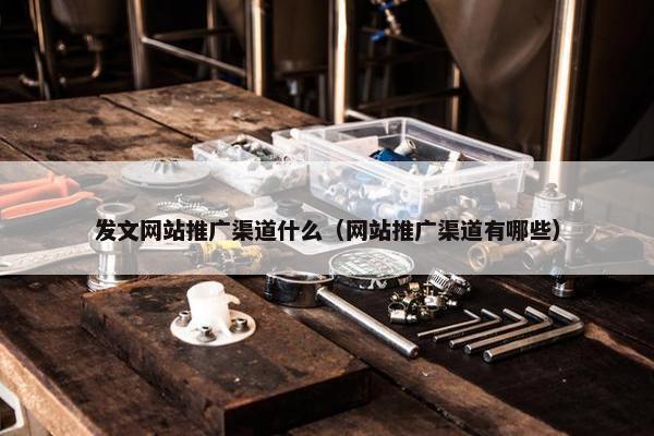 发文网站推广渠道什么（网站推广渠道有哪些）