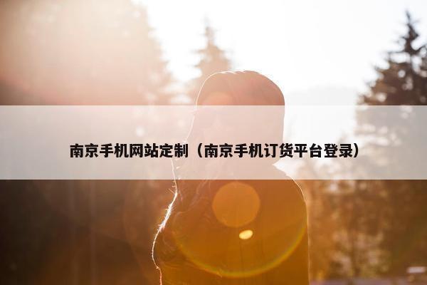南京手机网站定制（南京手机订货平台登录）