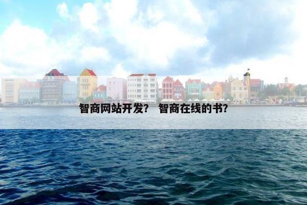 智商网站开发？ 智商在线的书？