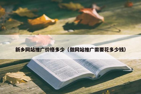 新乡网站推广价格多少（做网站推广需要花多少钱）