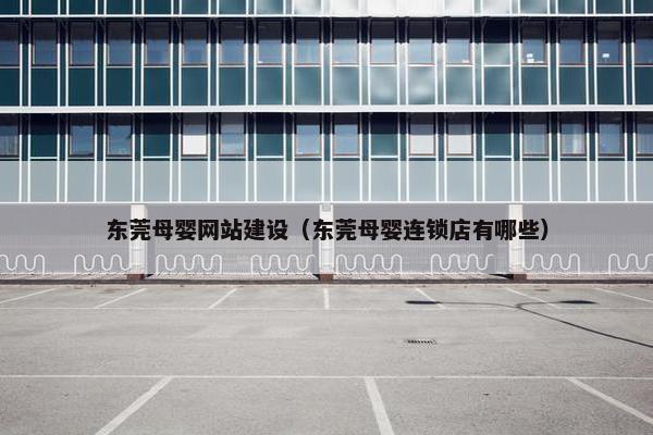 东莞母婴网站建设（东莞母婴连锁店有哪些）