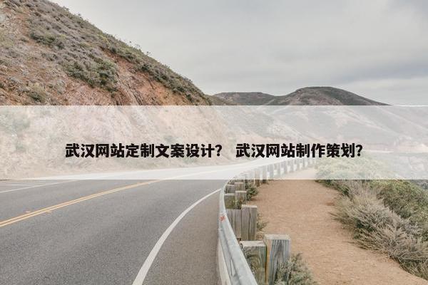 武汉网站定制文案设计？ 武汉网站制作策划？
