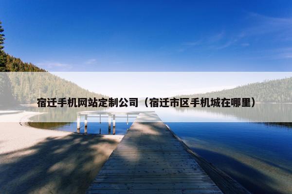 宿迁手机网站定制公司（宿迁市区手机城在哪里）