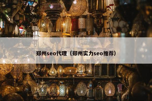 郑州seo代理（郑州实力seo推荐）