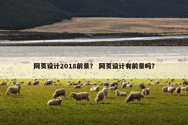 网页设计2018前景？ 网页设计有前景吗？