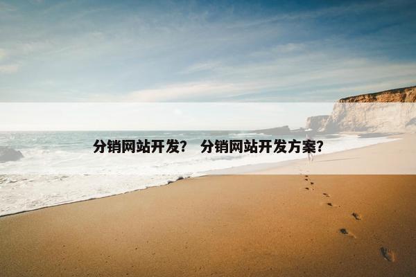 分销网站开发？ 分销网站开发方案？
