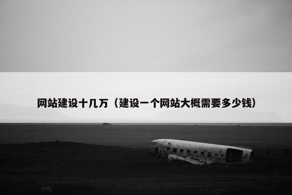 网站建设十几万（建设一个网站大概需要多少钱）