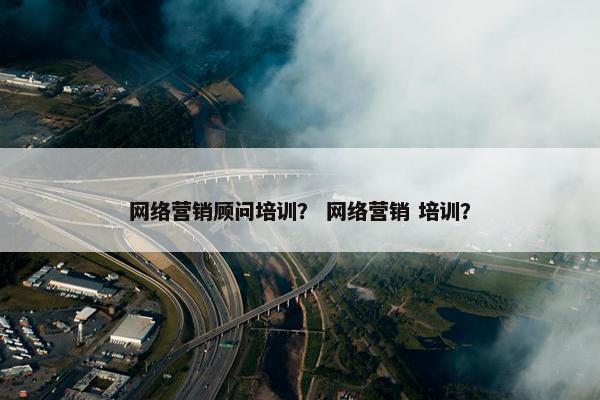 网络营销顾问培训？ 网络营销 培训？
