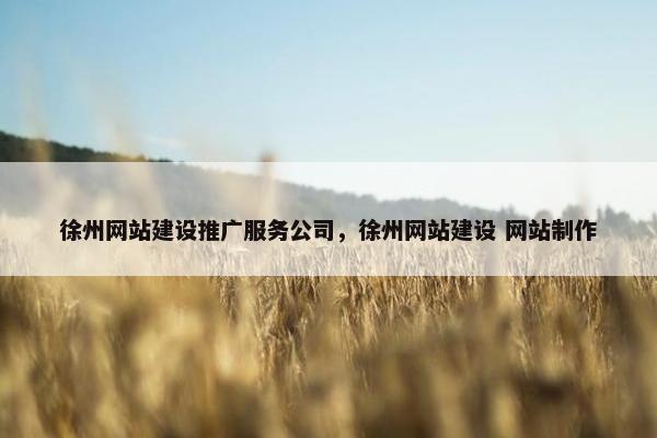 徐州网站建设推广服务公司，徐州网站建设 网站制作