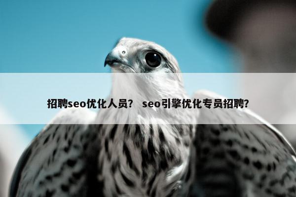 招聘seo优化人员？ seo引擎优化专员招聘？