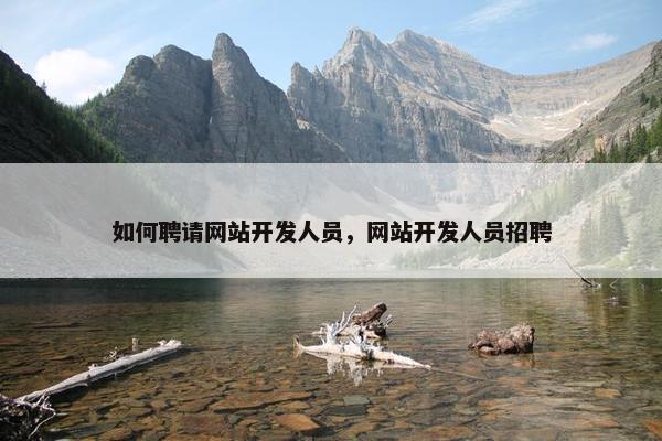 如何聘请网站开发人员，网站开发人员招聘