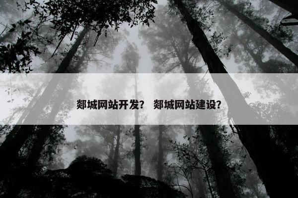 郯城网站开发？ 郯城网站建设？