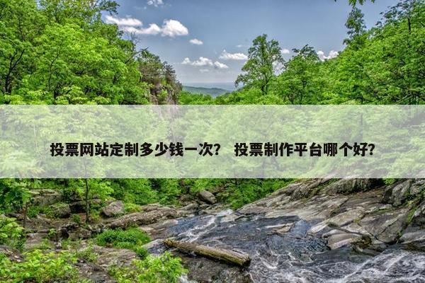 投票网站定制多少钱一次？ 投票制作平台哪个好？