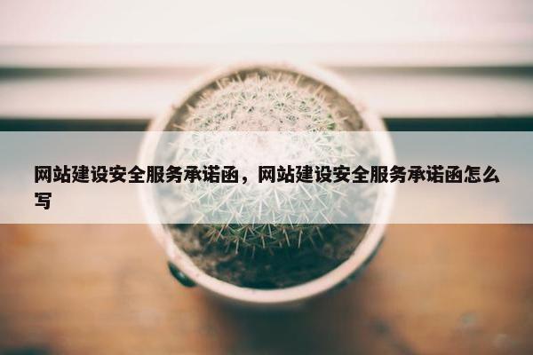 网站建设安全服务承诺函，网站建设安全服务承诺函怎么写