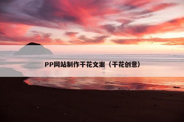 PP网站制作干花文案（干花创意）