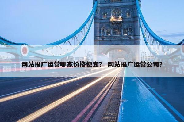 网站推广运营哪家价格便宜？ 网站推广运营公司？