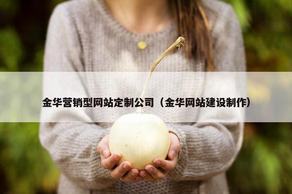 金华营销型网站定制公司（金华网站建设制作）