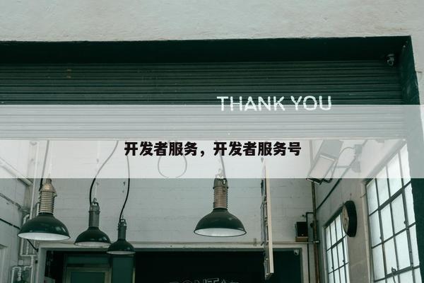 开发者服务，开发者服务号