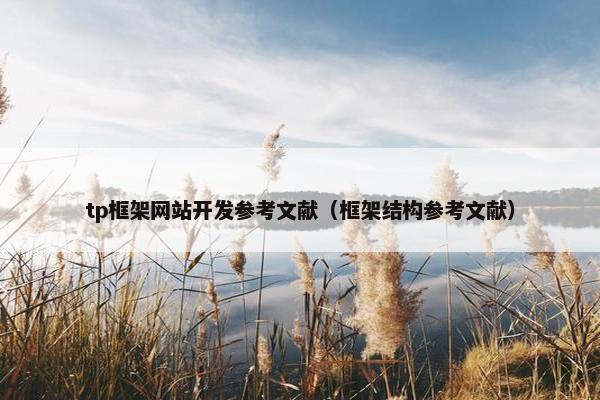 tp框架网站开发参考文献（框架结构参考文献）