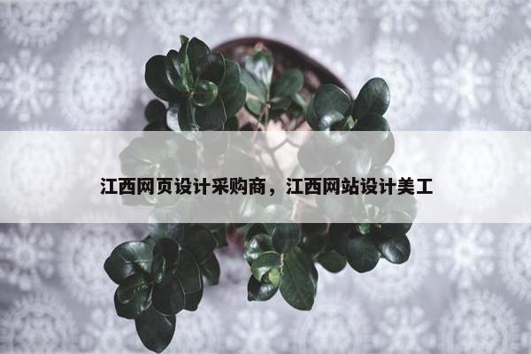 江西网页设计采购商，江西网站设计美工